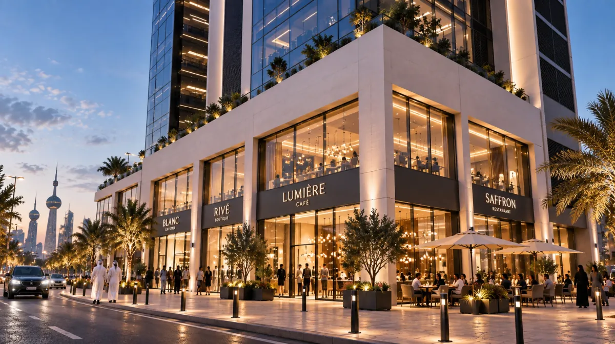 Lumière Café and Saffron Restaurant at a FLEX development